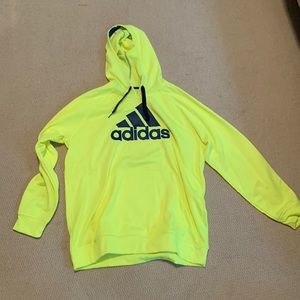 Neon yellow adidas sweatshirt
